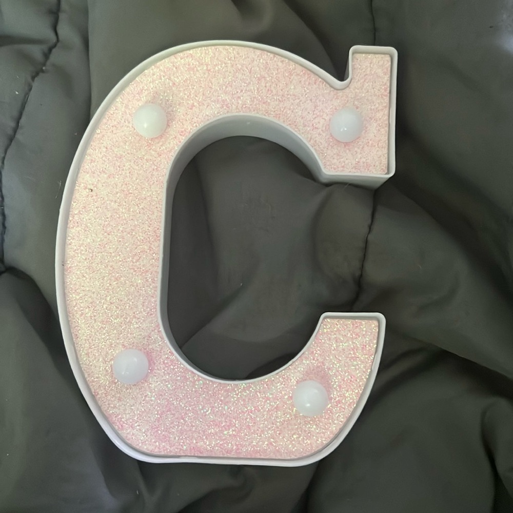 Shein pink glitter light